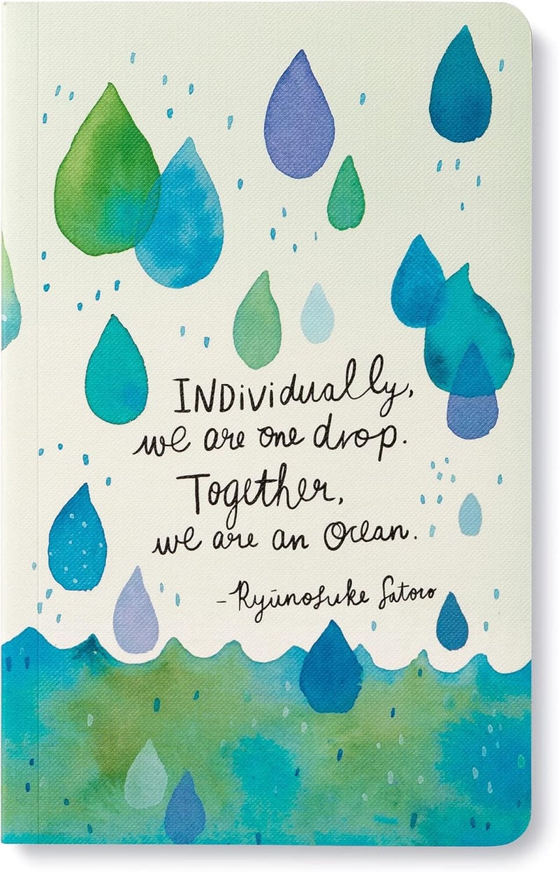 Compendium Softcover Journal - Individually, we are one drop. Together, we are an ocean. – A Write Now Journal with 128 Lined Pages, 5”W x 8”H - Image 1